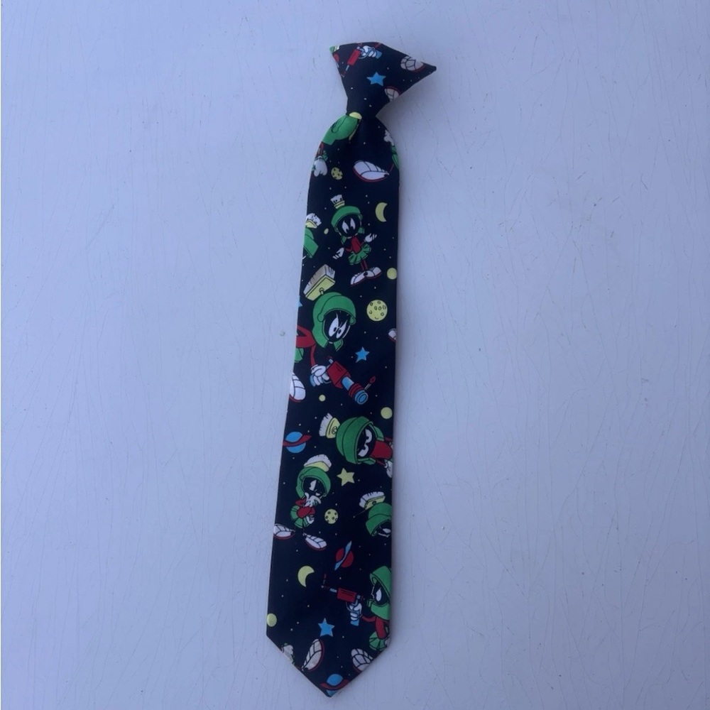 Looney Tunes Marvin The Martian Clip On Tie Vintage 1997